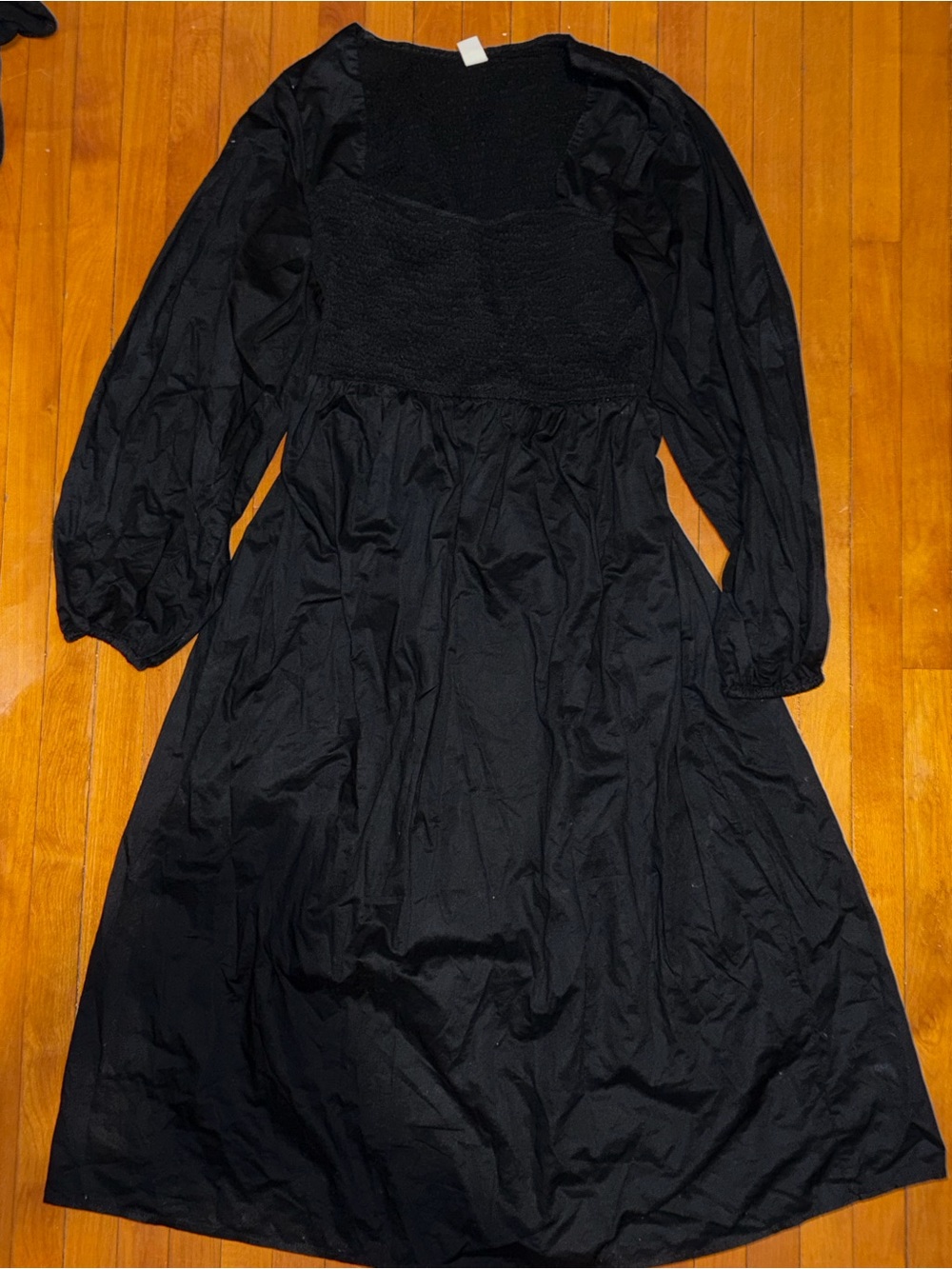 Old Navy Black Long Sleeve Maxi Dress